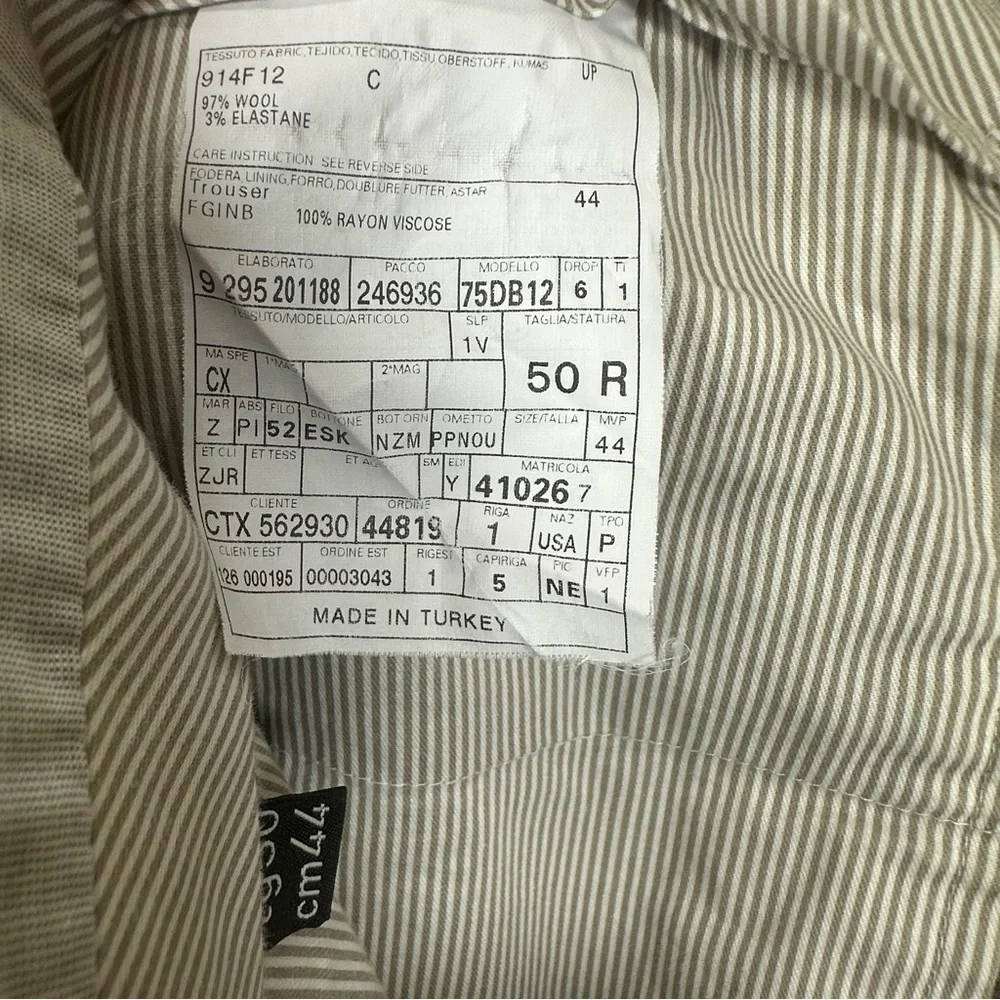 Ermenegildo Zegna Comfort Wool Dress Pants Gray Tailored Luxury Italy Formal 33 - Picture 4 of 8